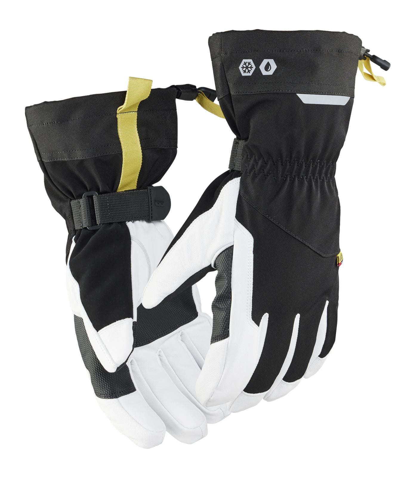 Blaklader Handschoenen Supreme Werkhandschoenen 28131417 leder gevoerd waterdicht zwart-wit(9910)