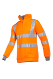 Sioen hv sweater Bindal HiVis fluo oranje-grijs