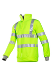 Sioen hv sweater Bindal HiVis fluo geel-grijs