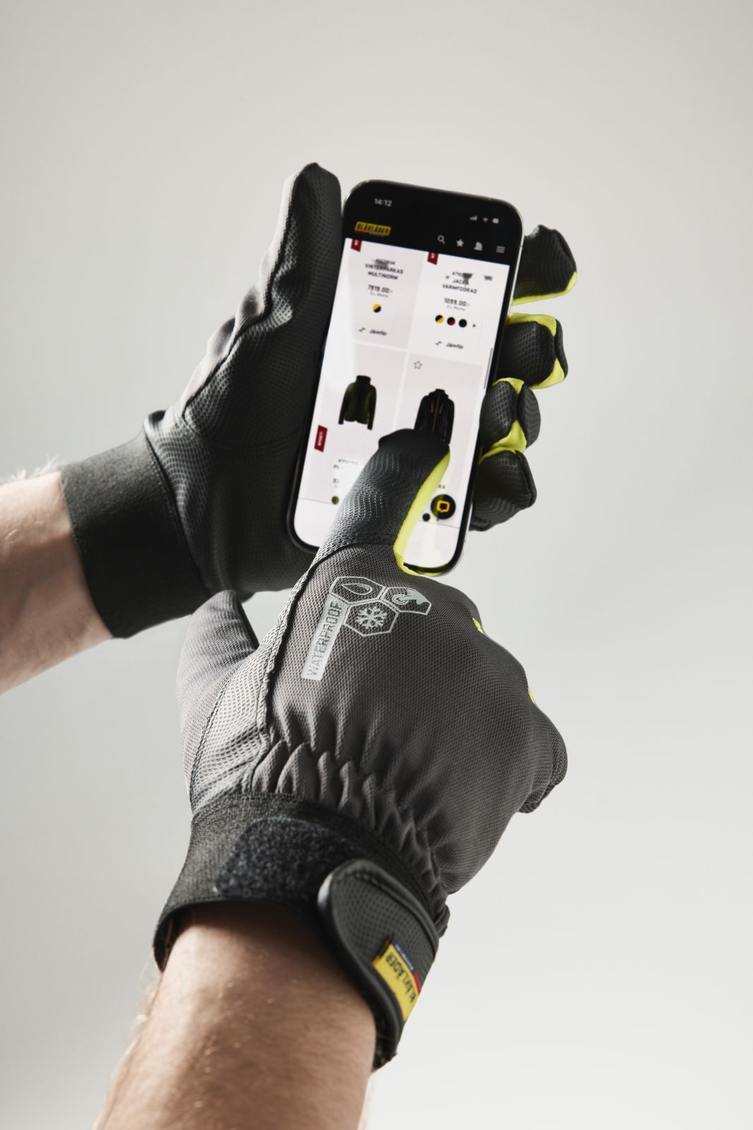 Blaklader Touch Werkhandschoenen 28761404 touchscreen gevoerd waterdicht antraciet grijs(9700)