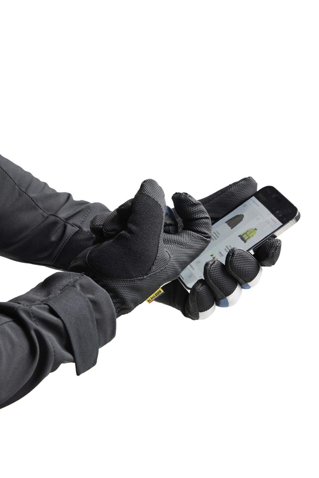 Blaklader Handschoenen Supreme Strong Werkhandschoenen 28801415 gevoerd touch zwart-zilver(9992)
