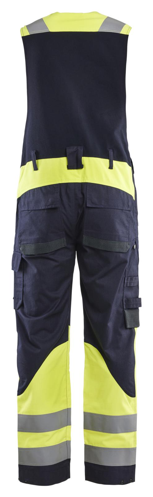 Blaklader Vlamvertragend Amerikaanse Overalls 28871512 Inherent vlamwerend antistatisch waterafstotend Mouwloos marineblauw-fluo geel(8933)