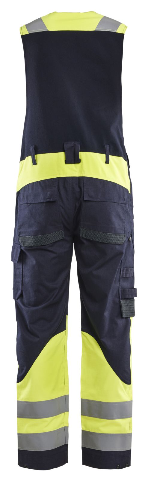 Blaklader Vlamvertragend Amerikaanse Overalls 28871512 Inherent vlamwerend antistatisch waterafstotend Mouwloos marineblauw-fluo geel(8933)
