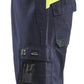 Blaklader Vlamvertragend Amerikaanse Overalls 28871512 Inherent vlamwerend antistatisch waterafstotend Mouwloos marineblauw-fluo geel(8933)
