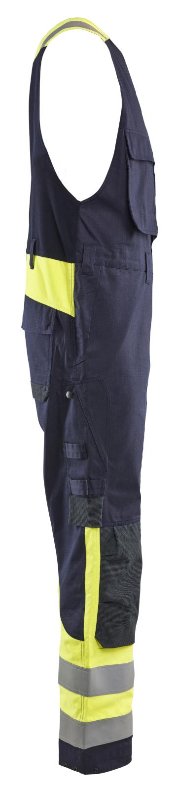 Blaklader Vlamvertragend Amerikaanse Overalls 28871512 Inherent vlamwerend antistatisch waterafstotend Mouwloos marineblauw-fluo geel(8933)
