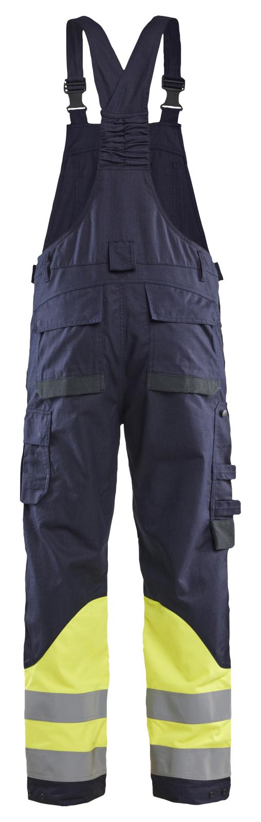 Blaklader Vlamvertragend APC 2 Multinorm Bretelbroeken 28901512 Inherent marineblauw-fluo geel(8933)