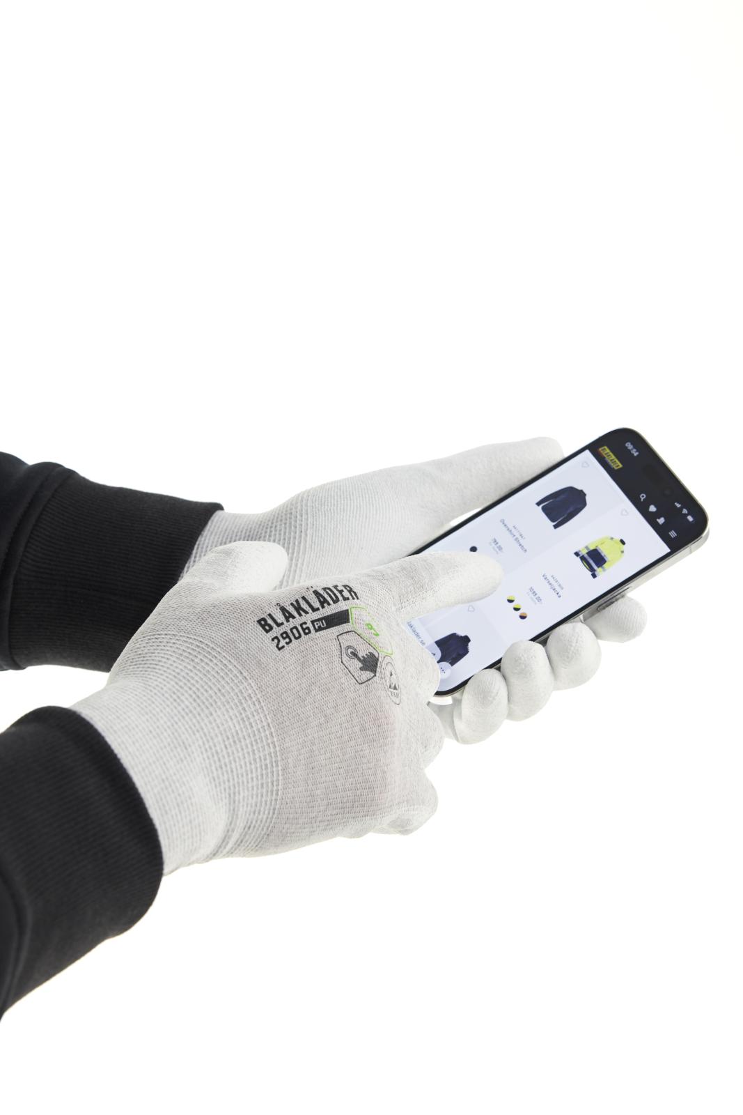 Blaklader Handschoenen Touch Werkhandschoenen 29061423 PU-gedipt ESD wit(1000)