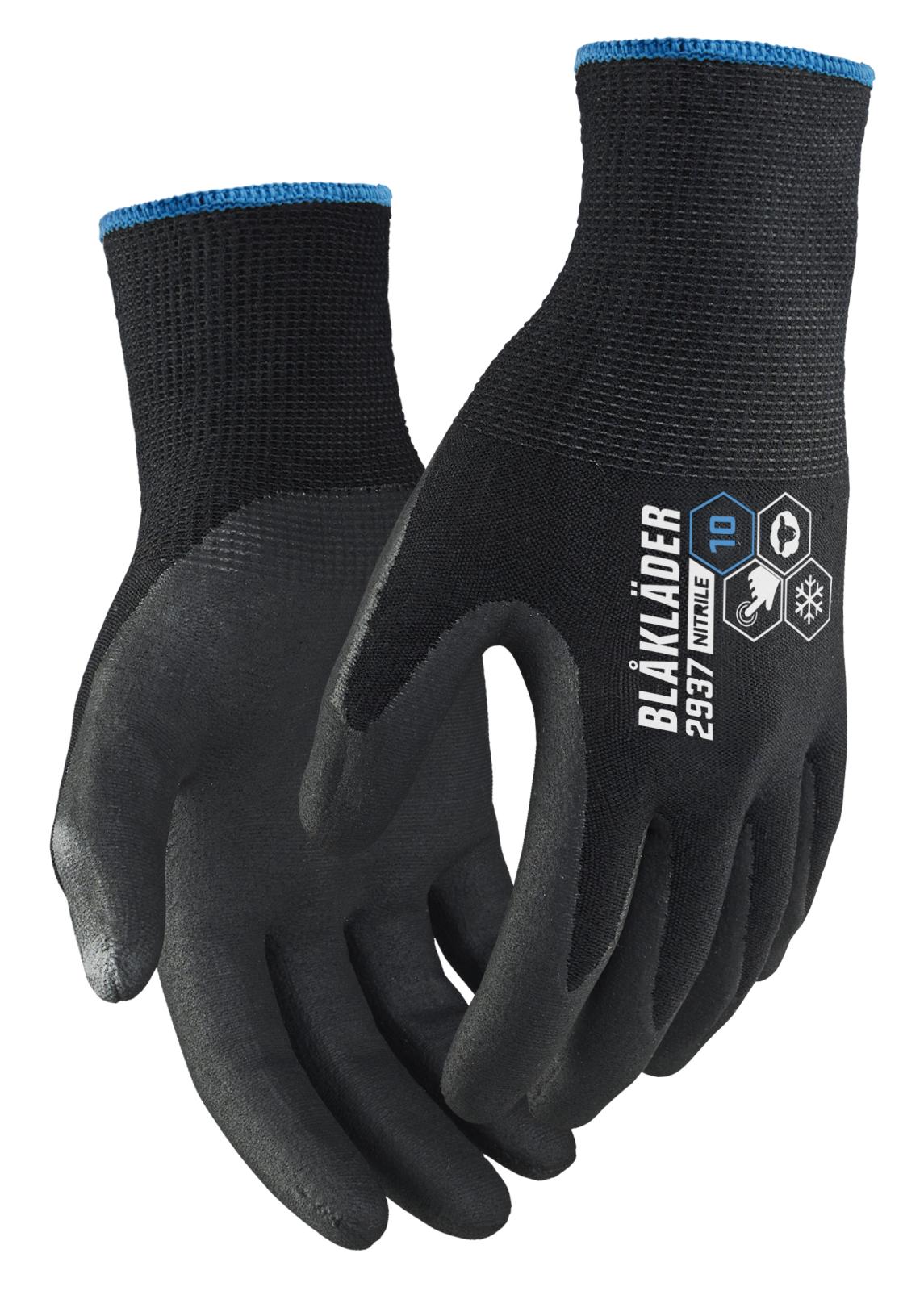 Blaklader Handschoenen Supreme Winterhandschoen 29371412 touch nitril-gecoat zwart(9900)