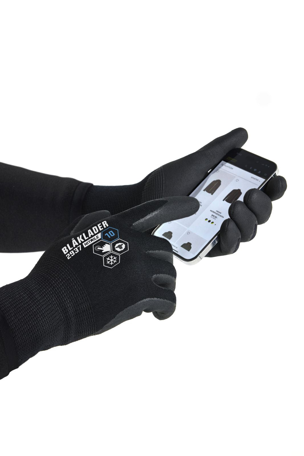 Blaklader Handschoenen Supreme Winterhandschoen 29371412 touch nitril-gecoat zwart(9900)
