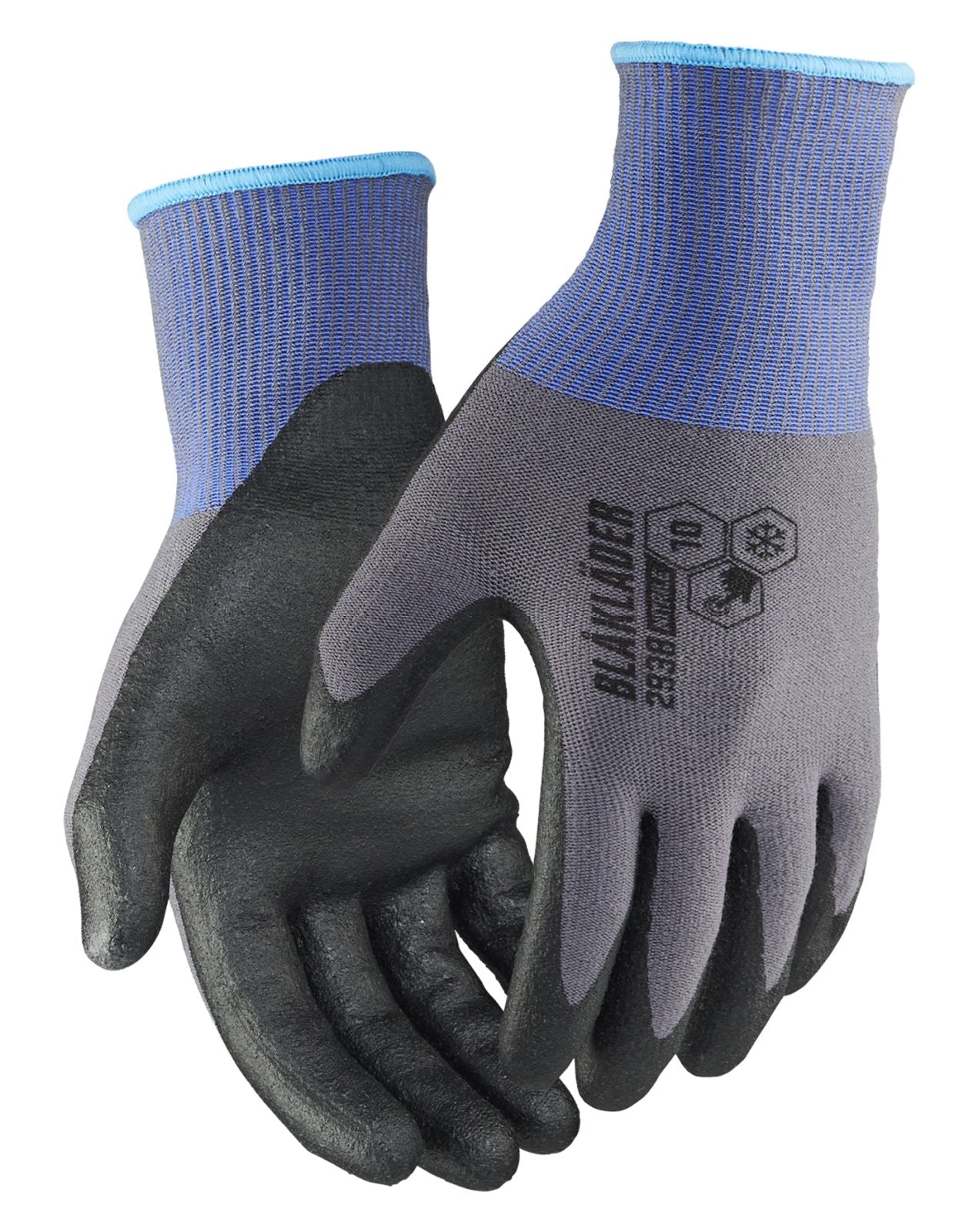 Blaklader Handschoenen Werkhandschoenen 29381416 nitril-gedipt gevoerd touch grijs(9400)