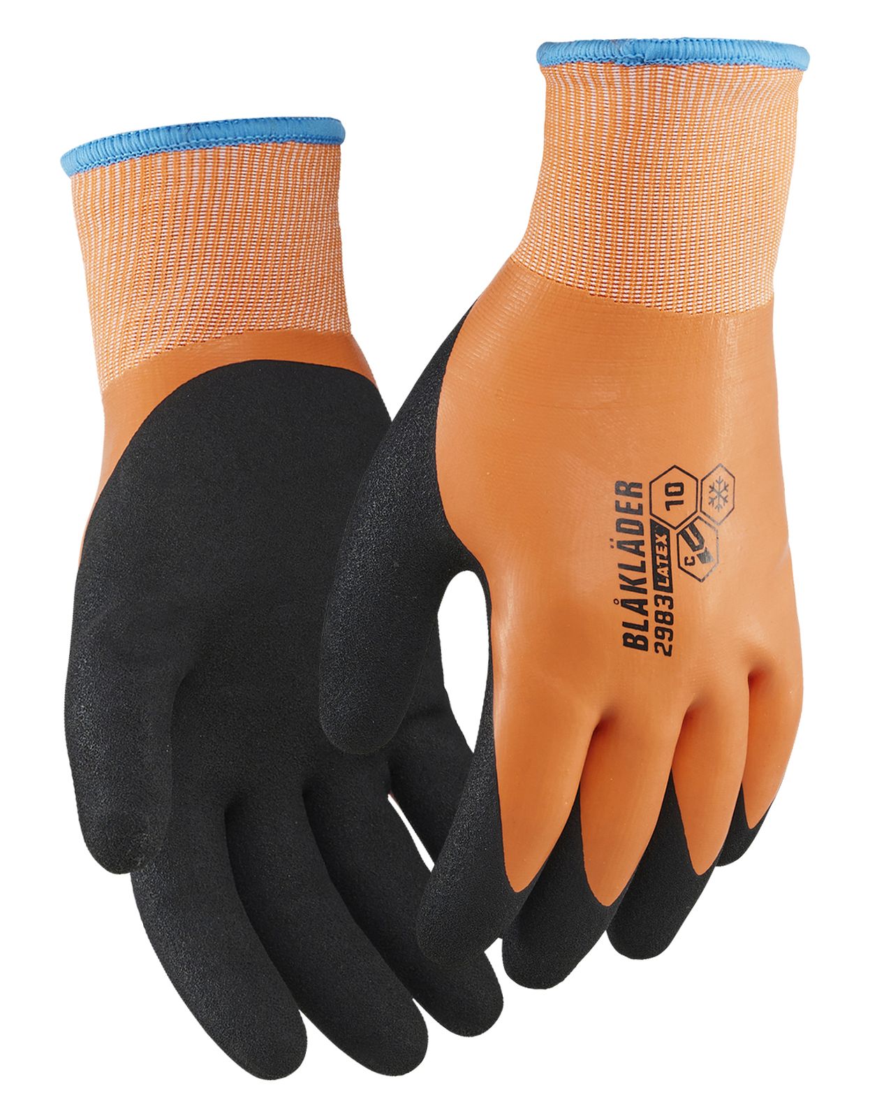 Blaklader Werkhandschoenen Snijbestendige Handschoenen 29831408 snijbescherming C gevoerd Latex gedipt fluo oranje(5300)