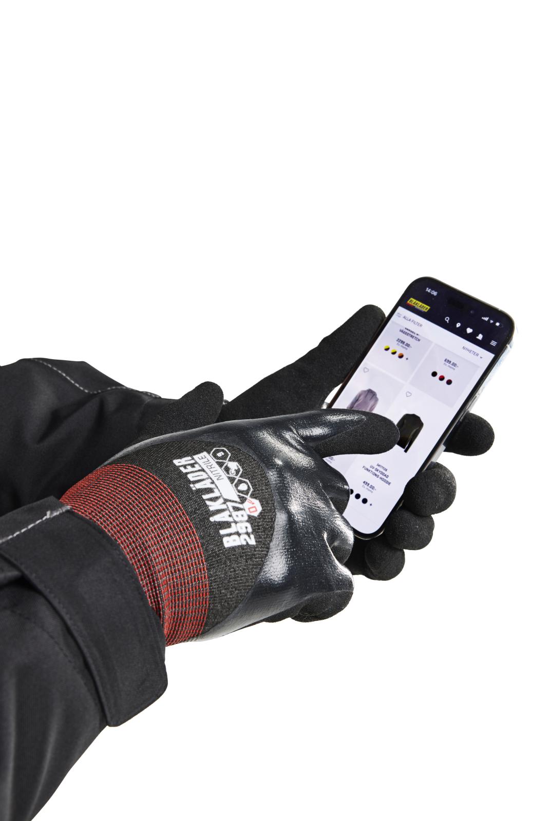 Blaklader Handschoenen Snijbestendige Handschoenen 29871421 D nitril-gecoat zwart(9900)