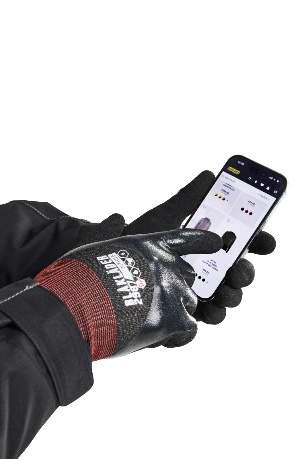 Blaklader Handschoenen Snijbestendige Handschoenen 29871421 D nitril-gecoat zwart(9900)