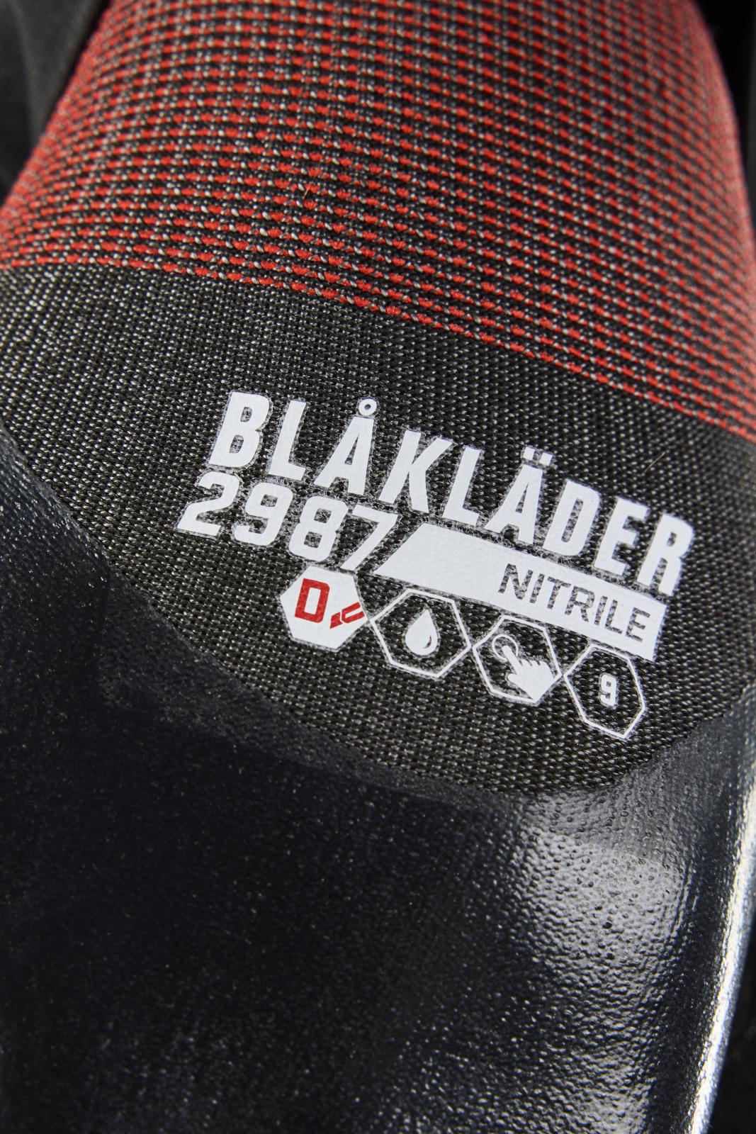 Blaklader Handschoenen Snijbestendige Handschoenen 29871421 D nitril-gecoat zwart(9900)