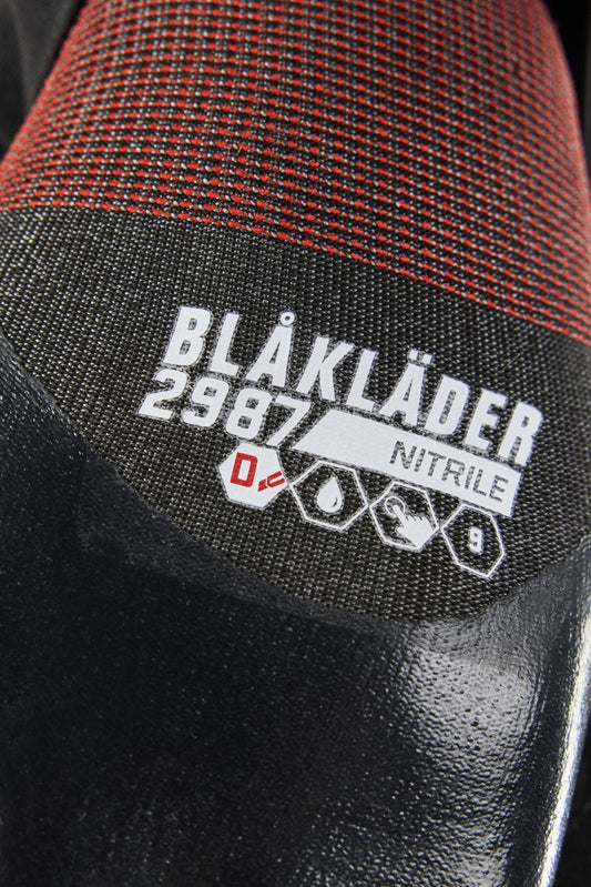 Blaklader Handschoenen Snijbestendige Handschoenen 29871421 D nitril-gecoat zwart(9900)