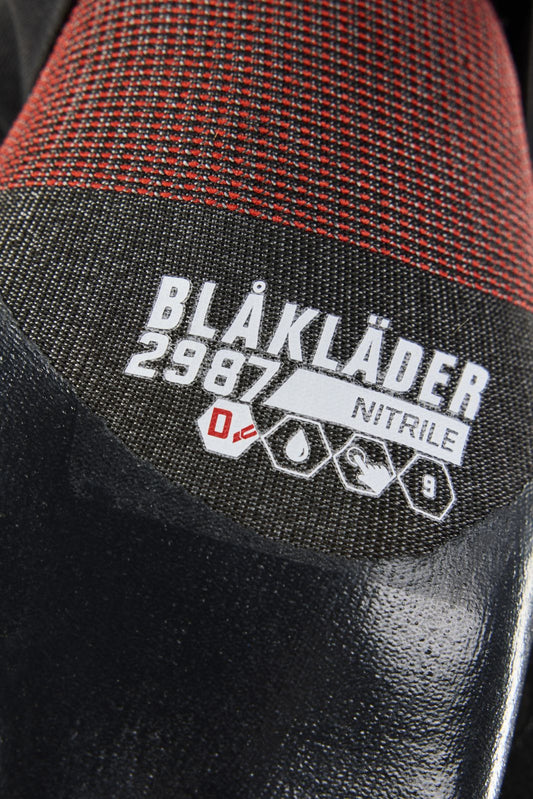 Blaklader Handschoenen Snijbestendige Handschoenen 29871421 D nitril-gecoat zwart(9900)