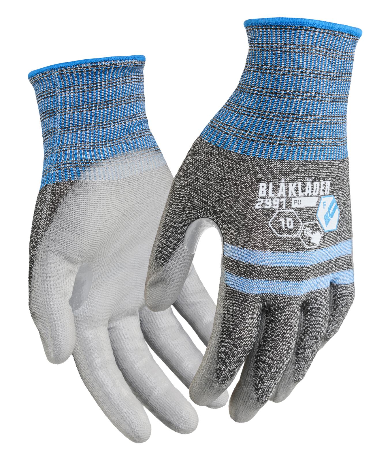 Blaklader Handschoenen Snijbestendige Handschoenen 29911422 F PU-gedipt Touch grijs(9400)