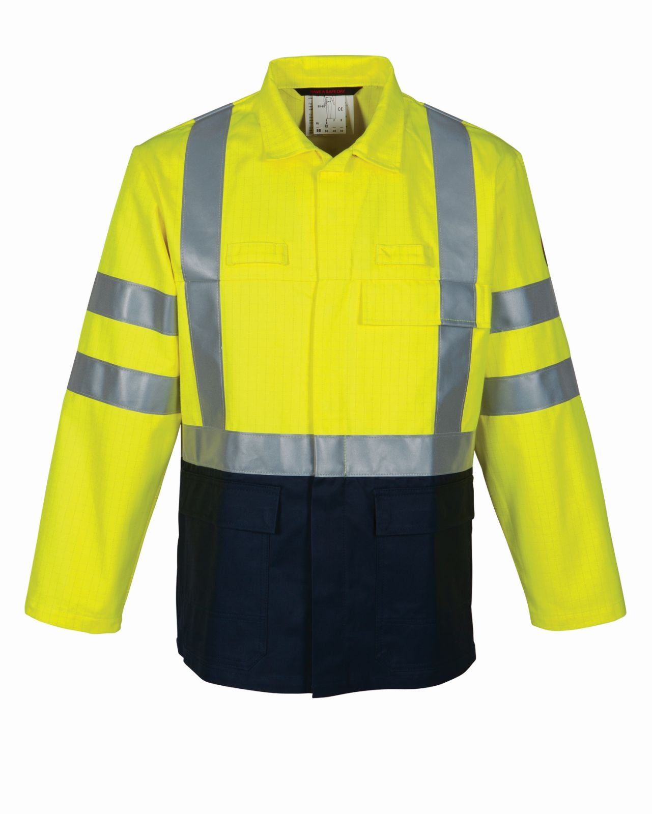 Havep Jassen 30008 Multinorm fluo geel-marineblauw(ARA)