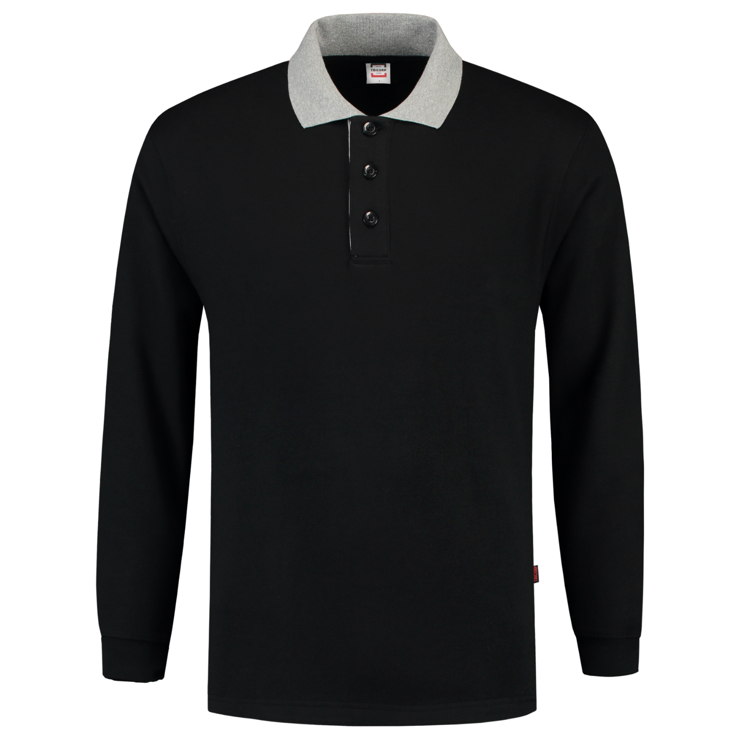 Tricorp Casual Polosweaters 301006-PSC280 zwart-grijs(blackgrey)