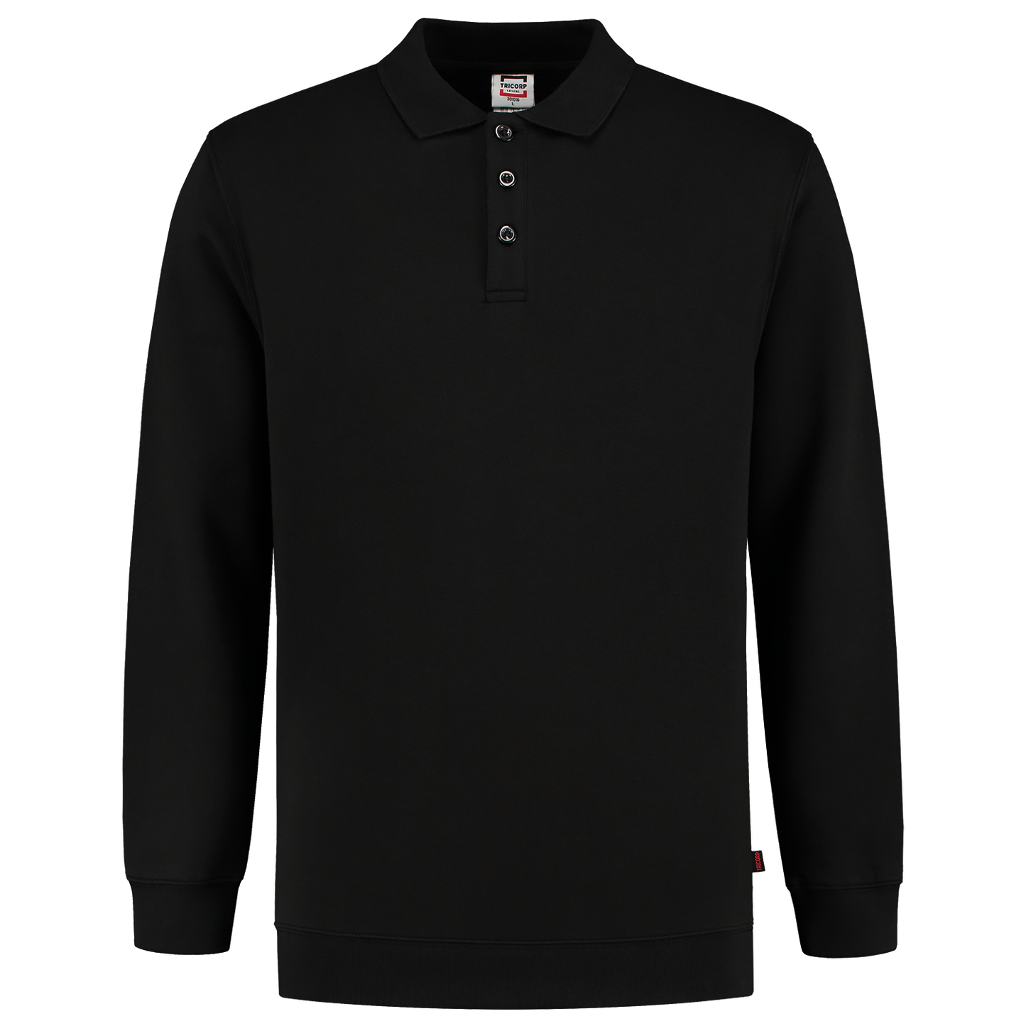 Tricorp Casual 60 graden Polosweater 301016 unisex middernacht zwart(midnightblack)