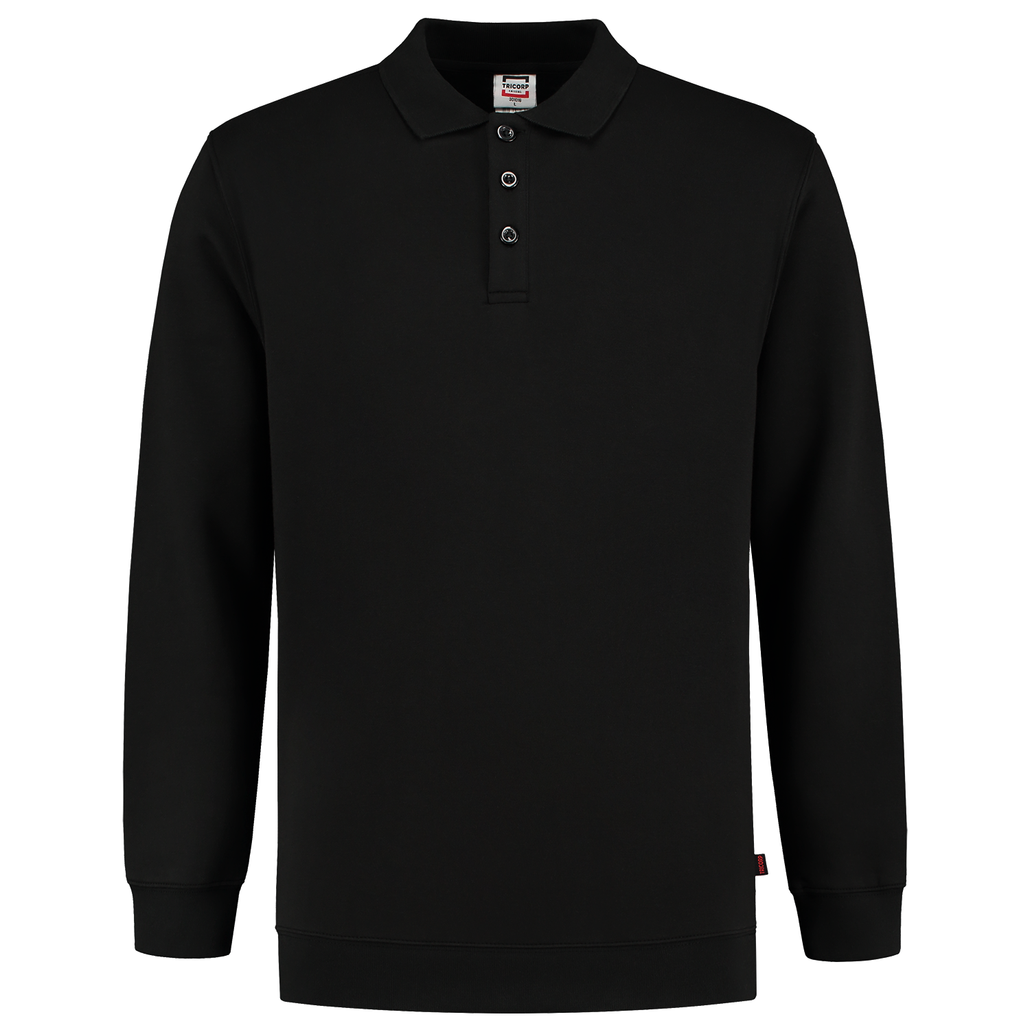 Tricorp Casual 60 graden Polosweater 301016 unisex middernacht zwart(midnightblack)