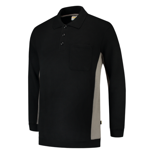 Tricorp Workwear Bicolor Polosweaters 302001-TS2000 zwart-grijsmelee(blackgrey)