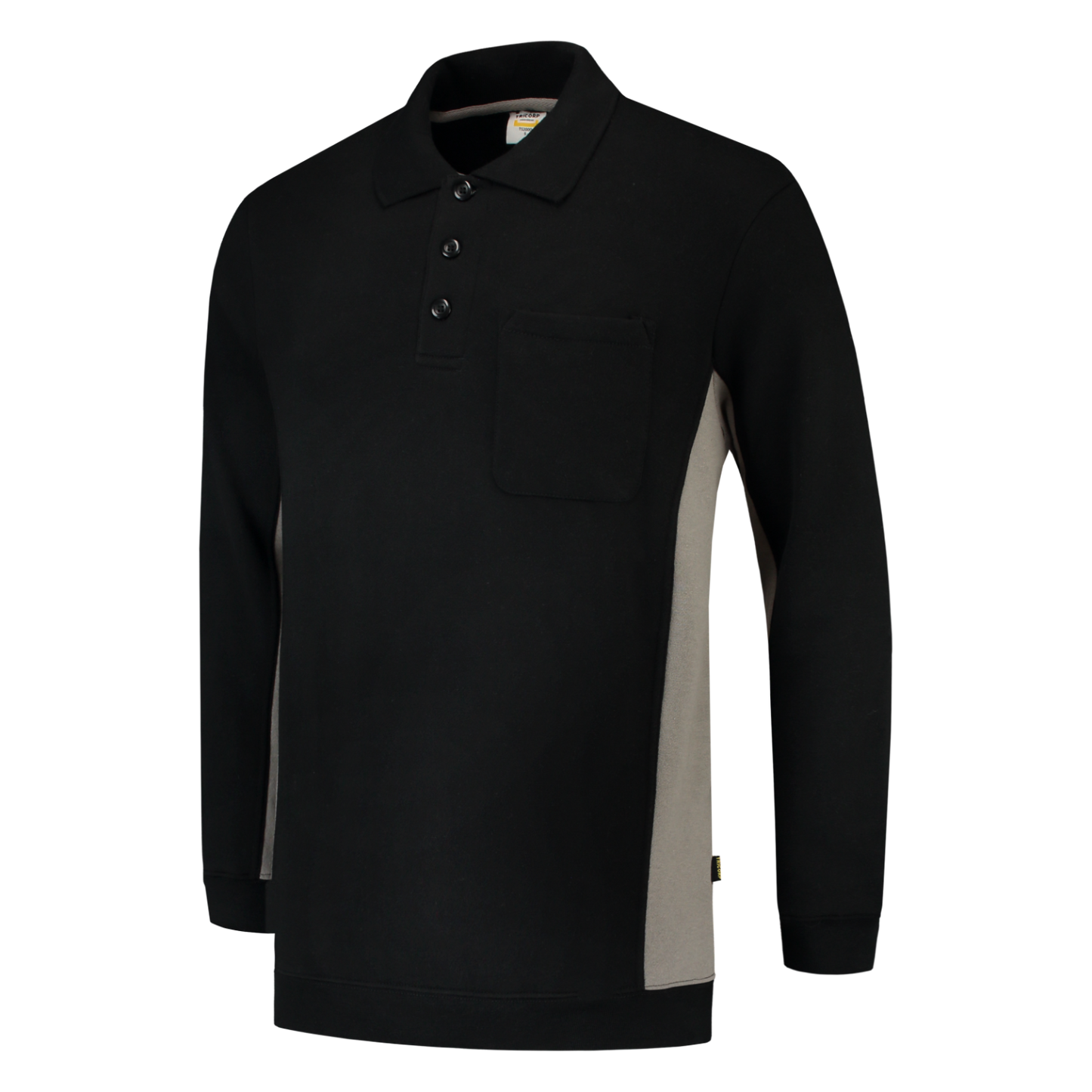 Tricorp Workwear Polosweaters 302001-TS2000 zwart-grijsmelee(blackgrey)