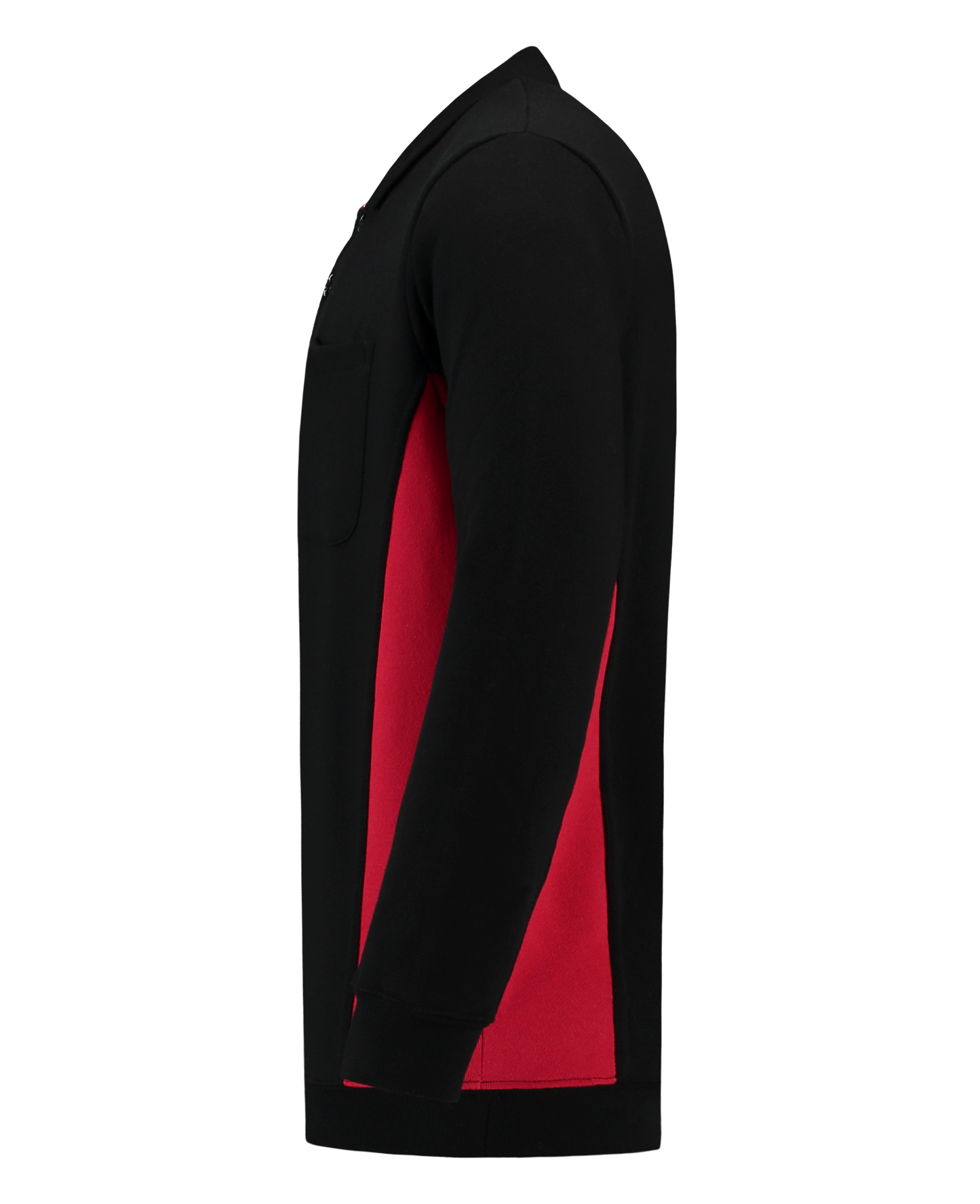 Tricorp Workwear Polosweaters 302001-TS2000 zwart-rood(blackred)