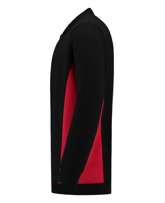 Tricorp Workwear Bicolor Polosweaters 302001-TS2000 zwart-rood(blackred)
