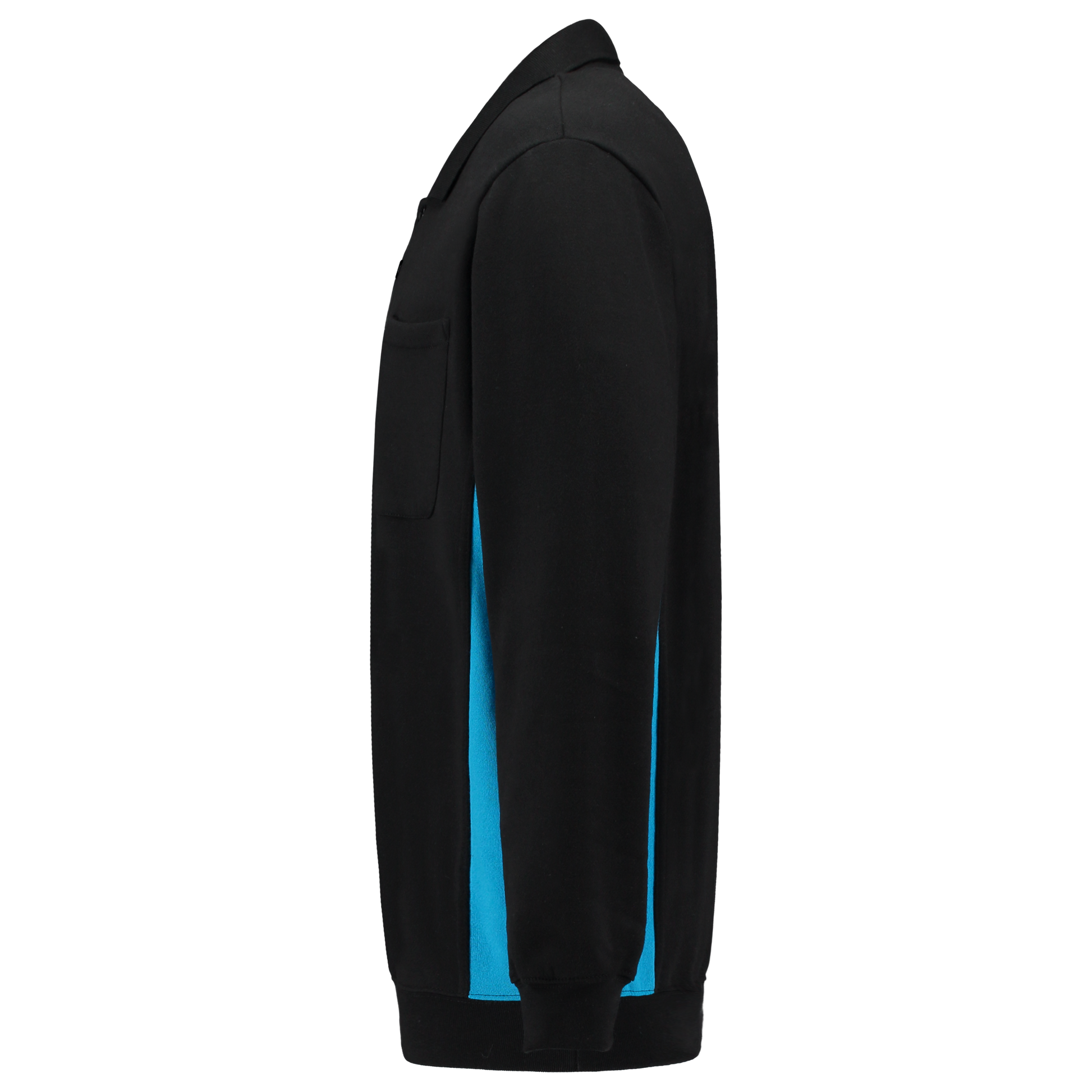 Tricorp Workwear Polosweaters 302001-TS2000 zwart-turkoois(blackturquoise)