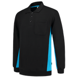 Tricorp Workwear Polosweaters 302001-TS2000 zwart-turkoois(blackturquoise)