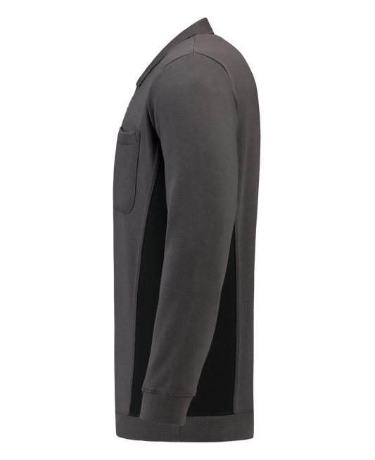 Tricorp Workwear Bicolor Polosweaters 302001-TS2000 donkergrijs-zwart(darkgreyblack)