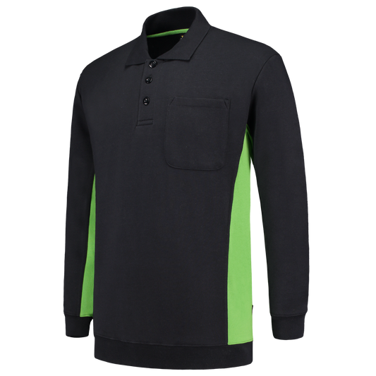 Tricorp Workwear Polosweaters 302001-TS2000 marineblauw-limoen(navylime)