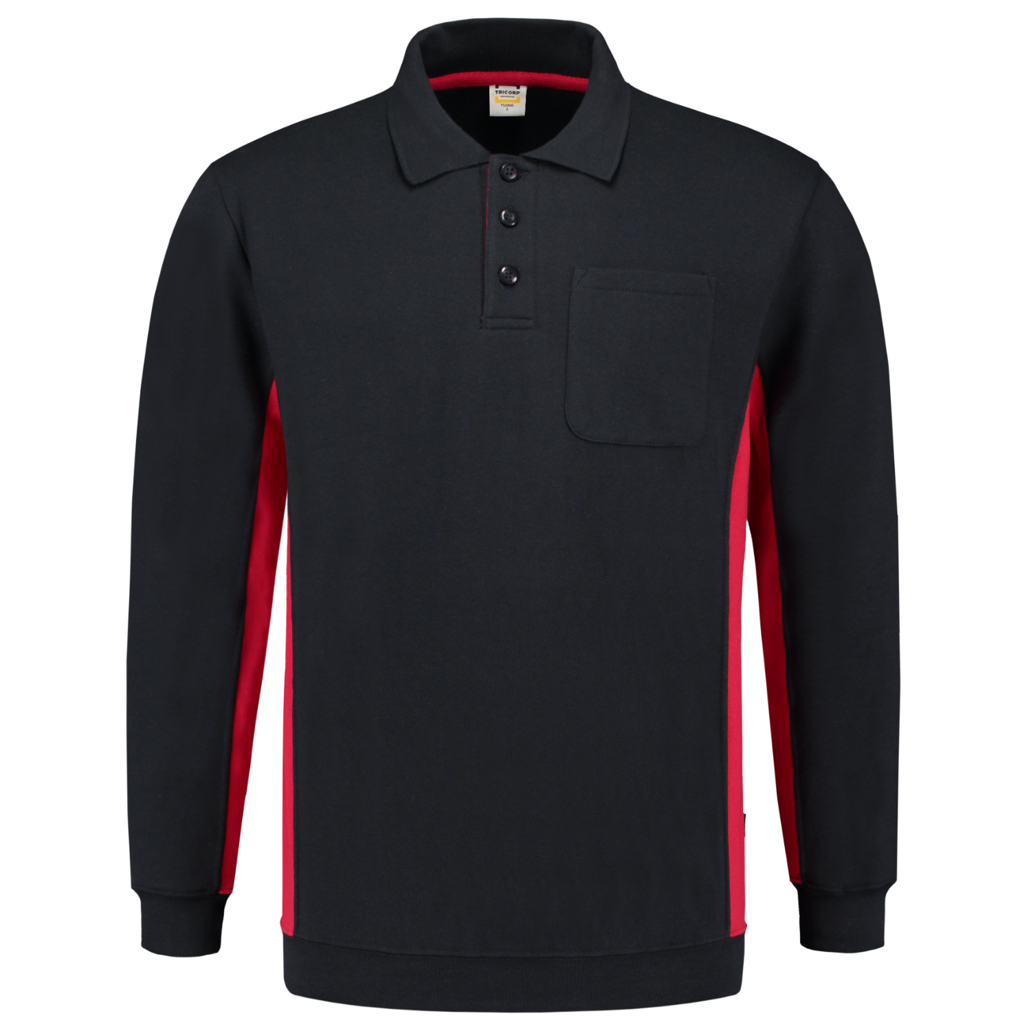 Tricorp Workwear Polosweaters 302001-TS2000 marineblauw-rood(navyred)