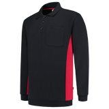 Tricorp Workwear Polosweaters 302001-TS2000 marineblauw-rood(navyred)