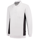Tricorp Workwear Polosweaters 302001-TS2000 wit-donkergrijs(whitedarkgrey)