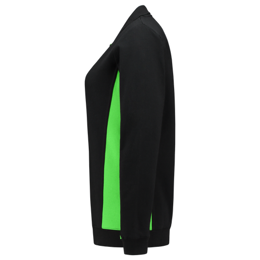 Tricorp Workwear Polosweaters 302002 zwart-limoen(blacklime)