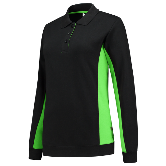 Tricorp Workwear Polosweaters 302002 zwart-limoen(blacklime)
