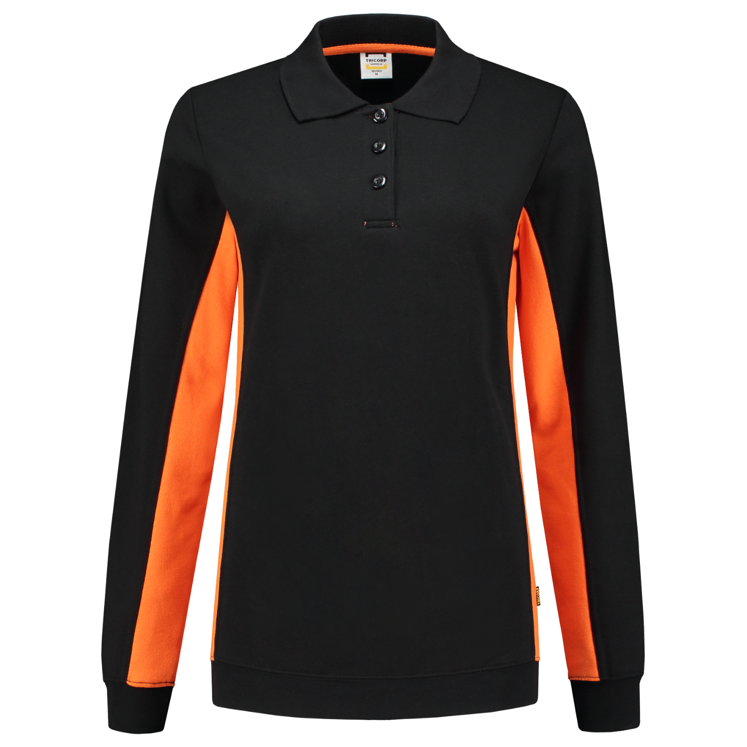 Tricorp Workwear Polosweaters 302002 zwart-oranje(blackorange)