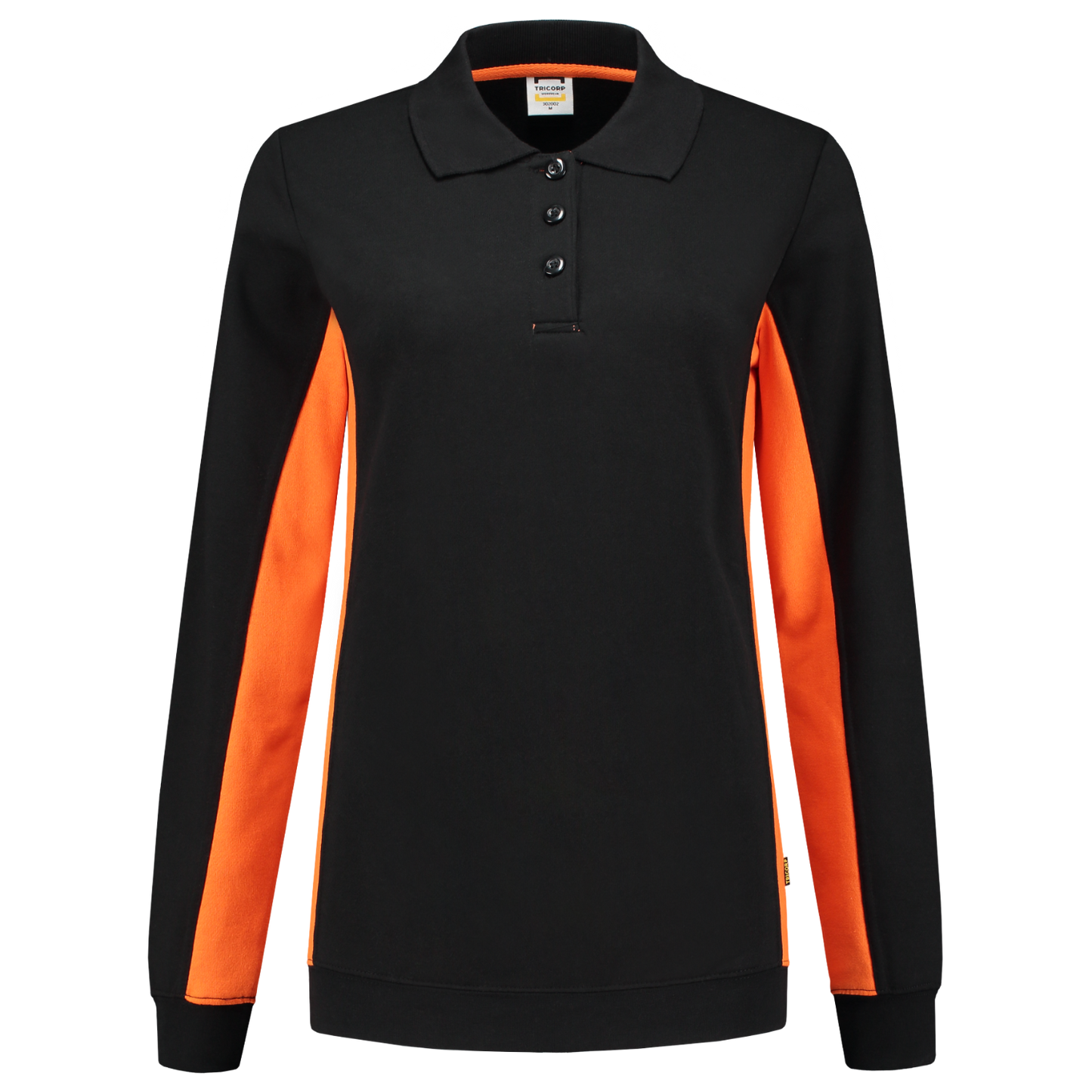 Tricorp Workwear Polosweaters 302002 zwart-oranje(blackorange)