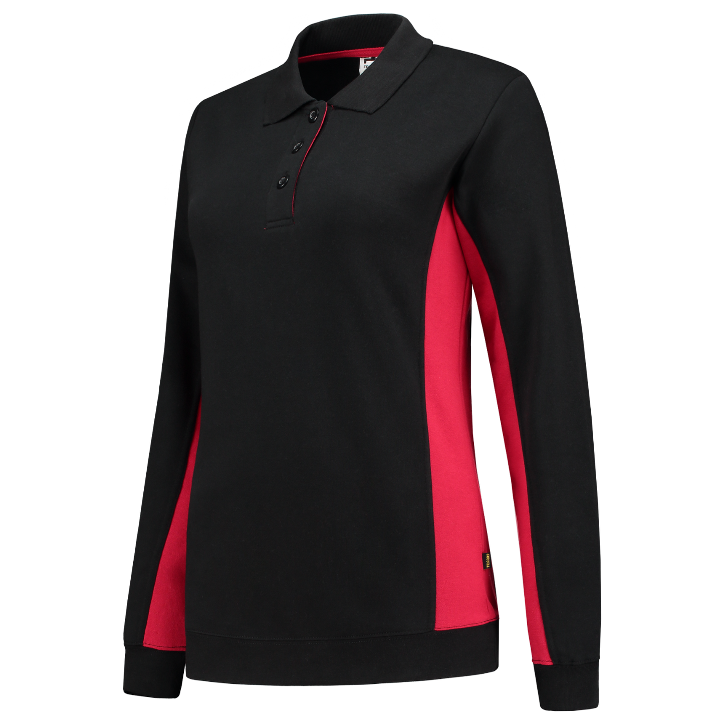 Tricorp Workwear Polosweaters 302002 zwart-rood(blackred)