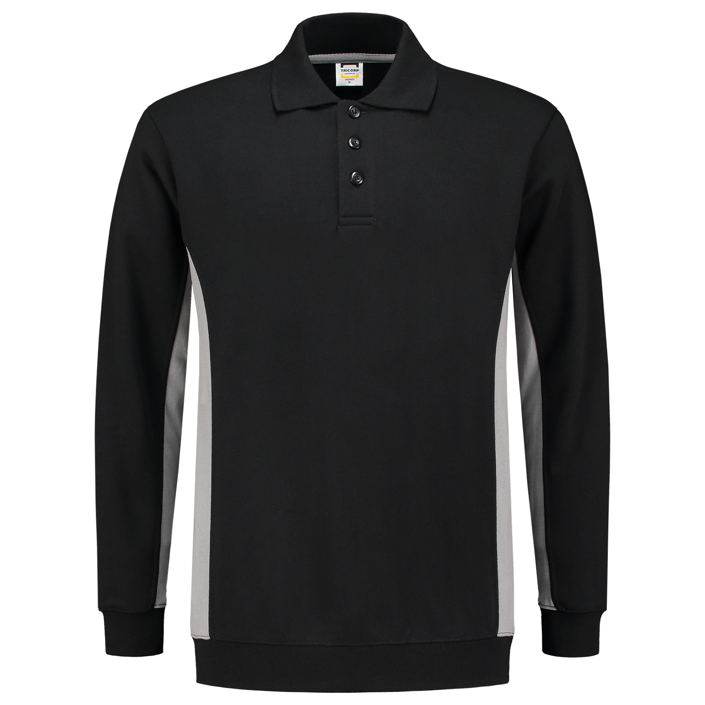 Tricorp Workwear Polosweaters 302003 zwart-grijs(blackgrey)