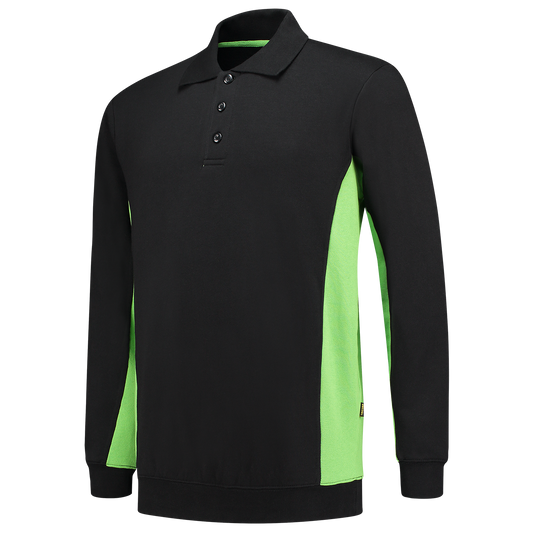 Tricorp Workwear Polosweaters 302003 zwart-limoen(blacklime)