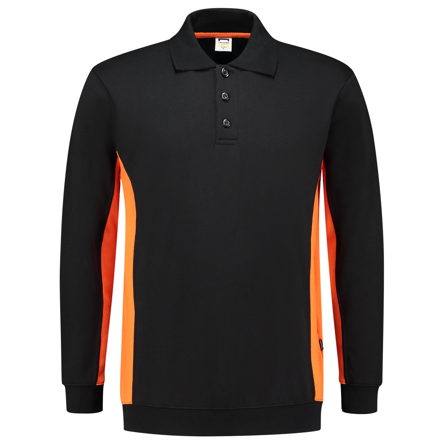 Tricorp Workwear Polosweaters 302003 zwart-oranje(blackorange)