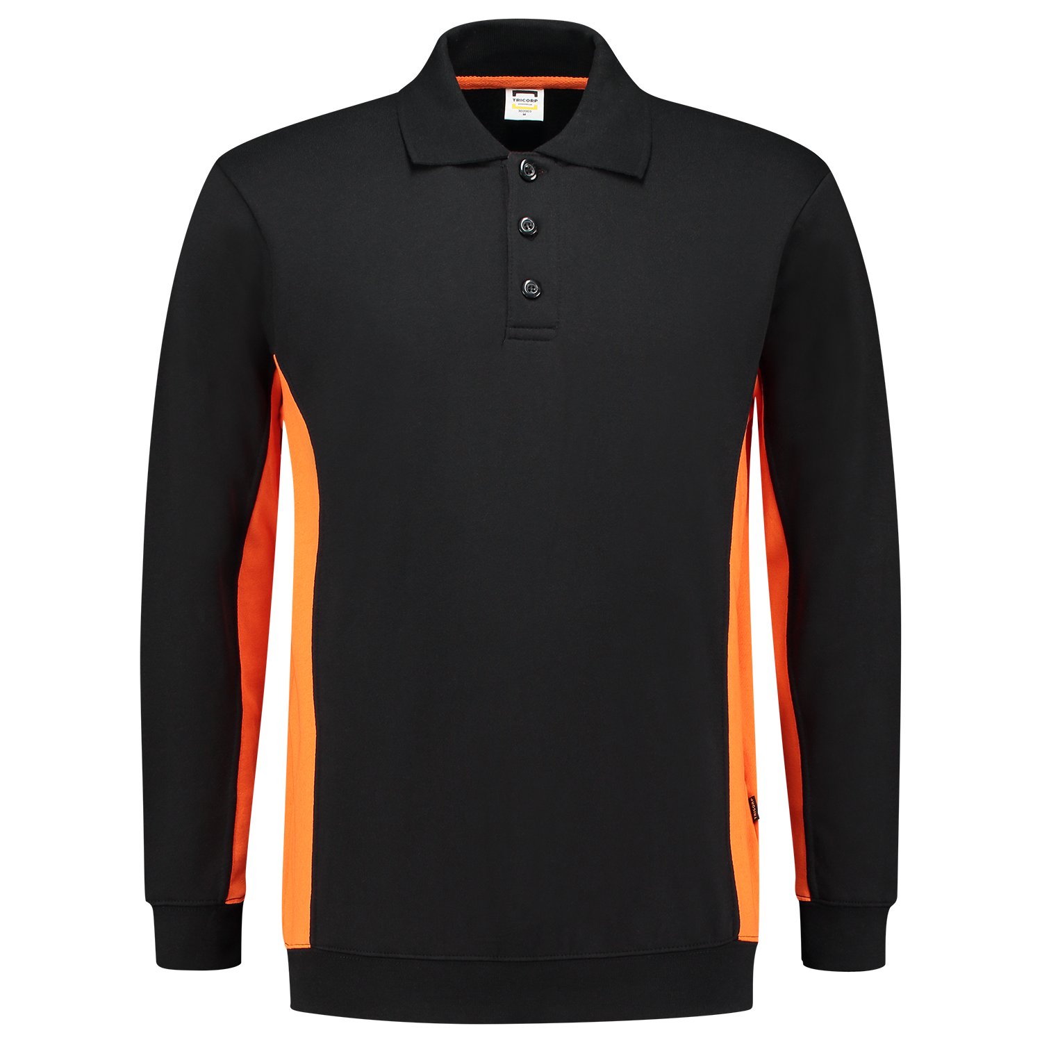 Tricorp Workwear Polosweaters 302003 zwart-oranje(blackorange)