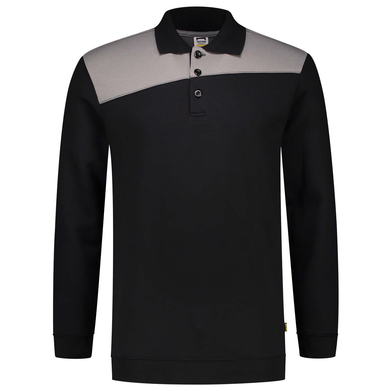 Tricorp Workwear Polosweaters 302004 zwart-grijs(blackgrey)