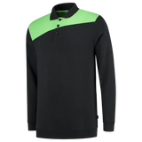 Tricorp Workwear Polosweaters 302004 zwart-limoen(blacklime)