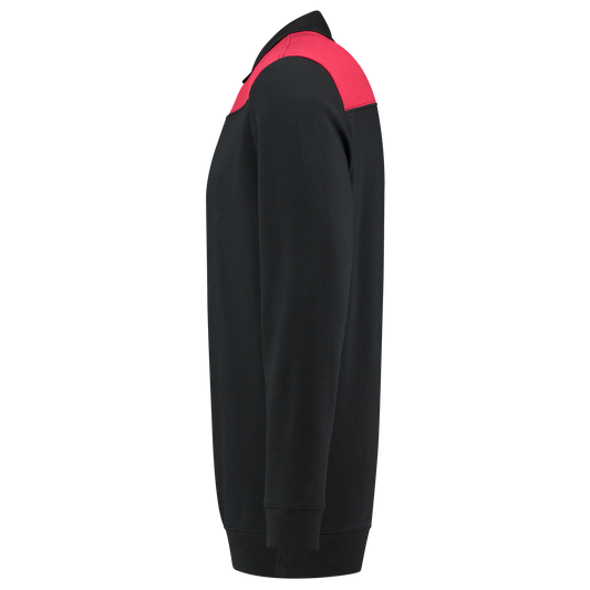 Tricorp Workwear 60 Graden;Bicolor Naden Polosweaters 302004 zwart-rood(blackred)