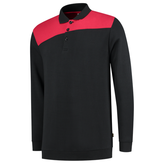 Tricorp Workwear Polosweaters 302004 zwart-rood(blackred)