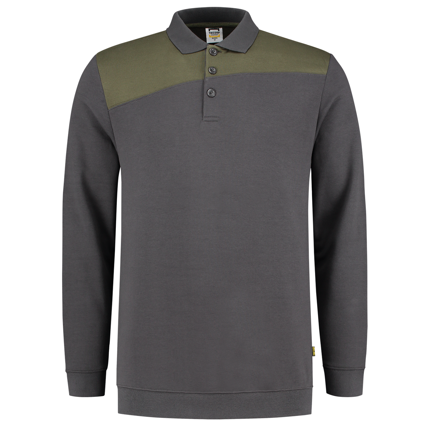 Tricorp Workwear Polosweaters 302004 donkergrijs-legergroen(darkgreyarmy)